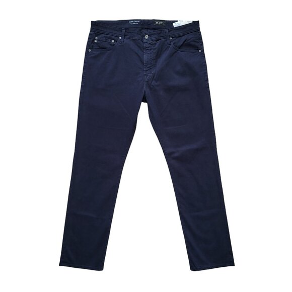 AG Adriano Goldschmied Everett Slim Straight SUD Pants in Navy Men's Size 38X32